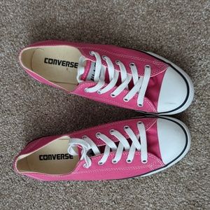 Pink Converse all star shoes size 8